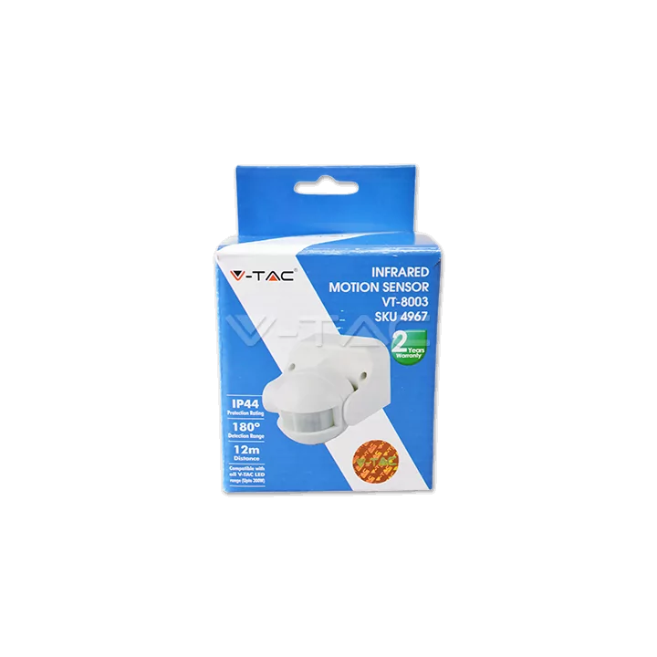 Senzor miscare infrarosu alb