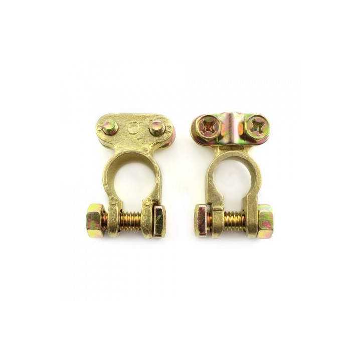 Set 2 borne baterie auto Pozitiv + Negativ Cupru CARGUARD