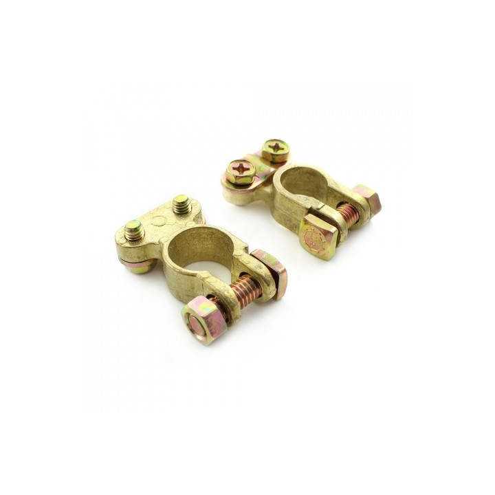 Set 2 borne baterie auto Pozitiv + Negativ Cupru CARGUARD