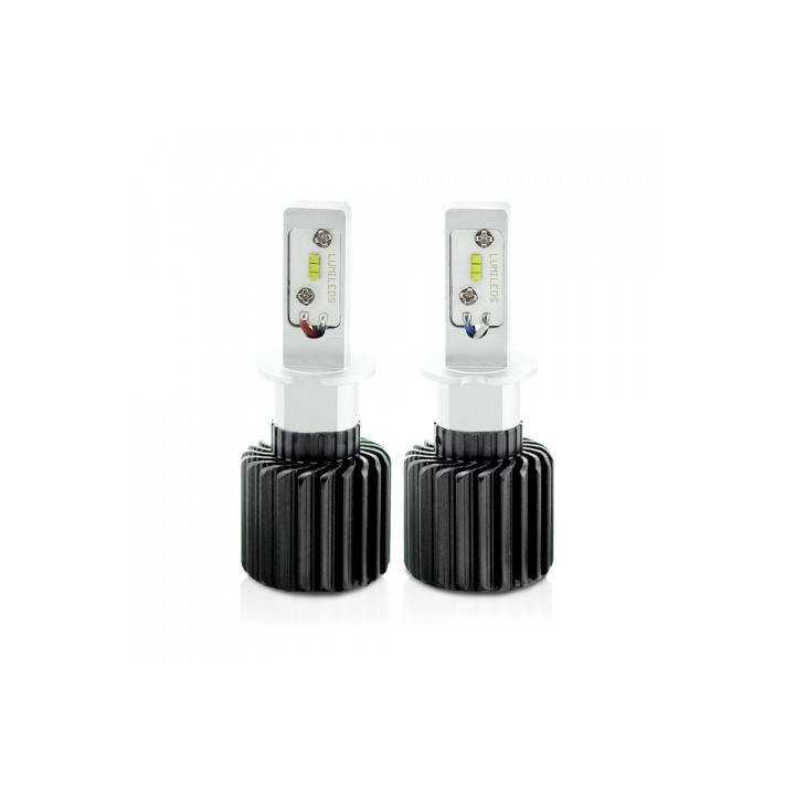 Becuri Far auto LED H3 set 2buc 12-24V 4000lm Lumina Alba CARGUARD