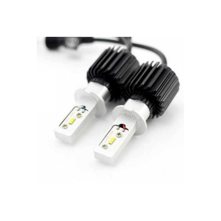 Becuri Far auto LED H3 set 2buc 12-24V 4000lm Lumina Alba CARGUARD
