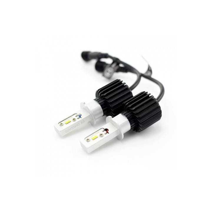 Becuri Far auto LED H3 set 2buc 12-24V 4000lm Lumina Alba CARGUARD