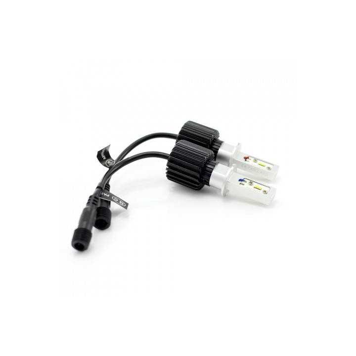 Becuri Far auto LED H3 set 2buc 12-24V 4000lm Lumina Alba CARGUARD