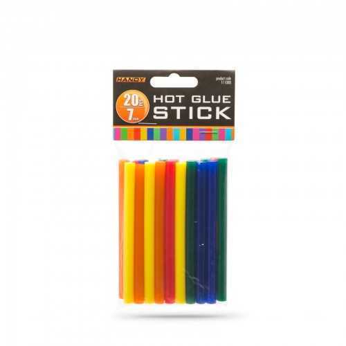 Set baton plastic termoadeziv silicon 7mm x 10cm colorat 20buc HANDY