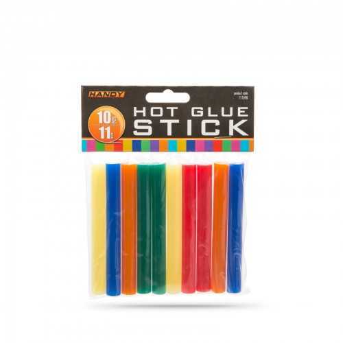 Set baton plastic termoadeziv silicon 11mm x 10cm colorat 10buc HANDY