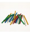 Set baton plastic termoadeziv silicon 7mm x 10cm colorat glitter stralucitor 20buc HANDY