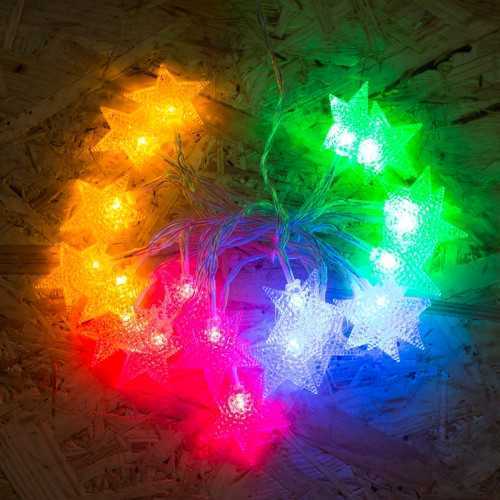 Sir lumini 20 LED Stele multicolor pe baterii 2m PHENOM LIGHTING TECHNOLOGY