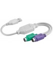 Convertor USB-PS/2 cablu adaptor USB A tata - 2x PS2 mama