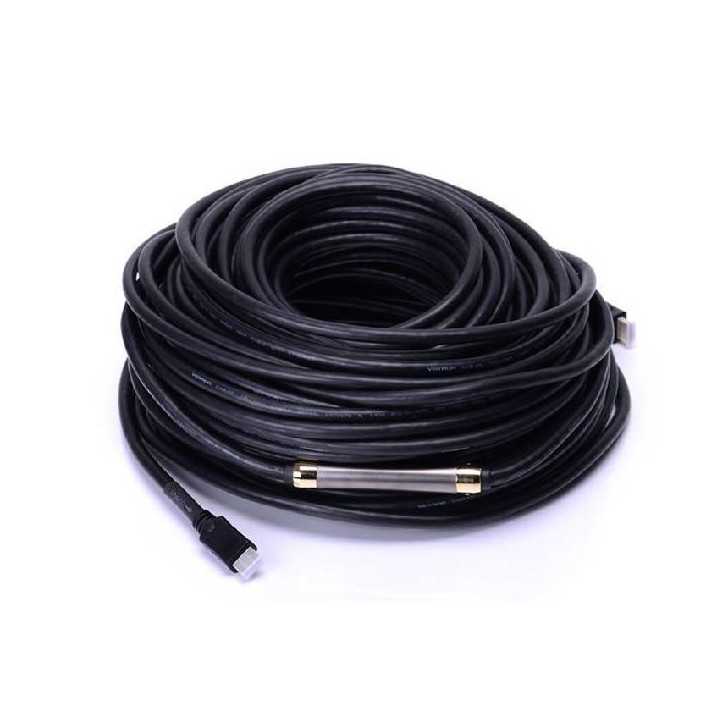 Cablu HDMI 20m aurit tata-tata ferita cu Ethernet CA F cu amplificator V1.4 pe cablu