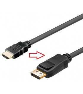 Cablu Directie Semnal HDMI la DisplayPort 2m UHD 3840x2160P 30Hz
