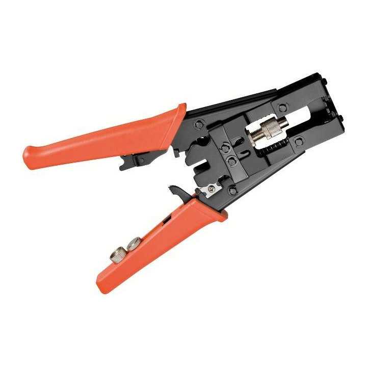 Cleste de serizare conectori F IEC BNC RCA tip compresie