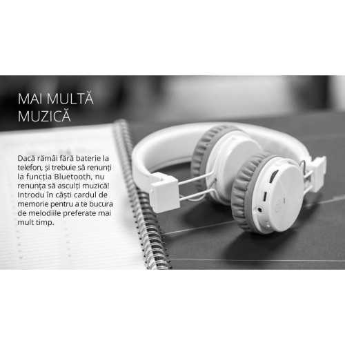 Casti audio bluetooth V2.1 WAVE alb KRUGER&MATZ