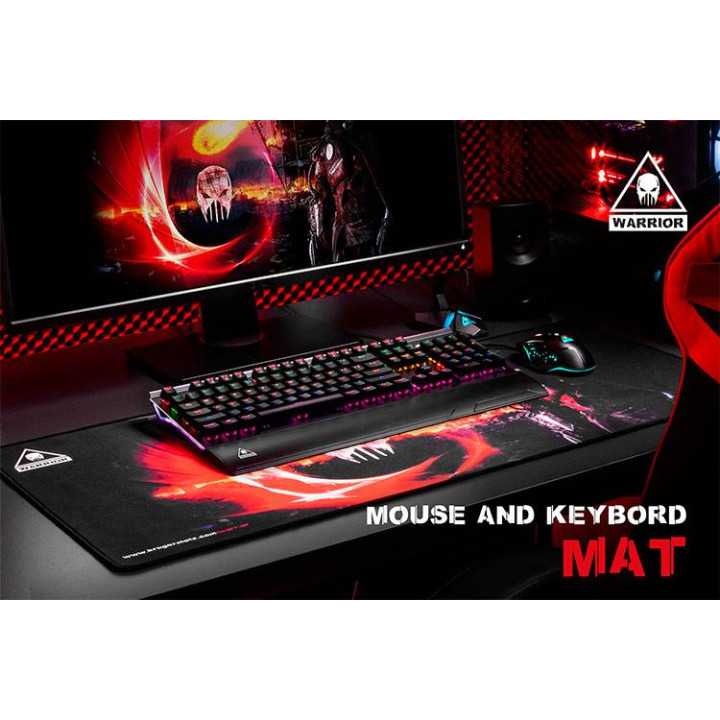 Mouse Pad and Keyboard MAT WARRIOR KRUGER&MATZ 890x400mm cauciuc anti-alunecare