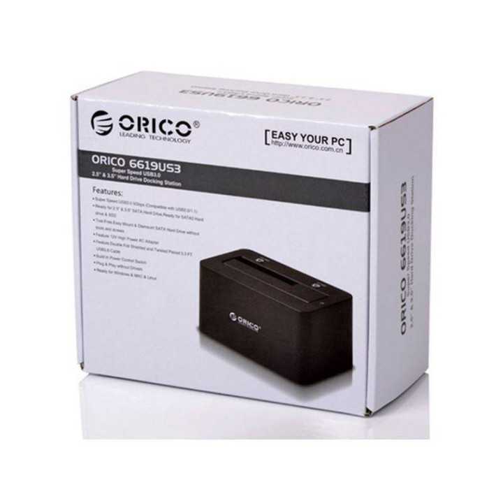 Rack HDD Orico 6619US3 negru USB 3.0 HDD cu docking station
