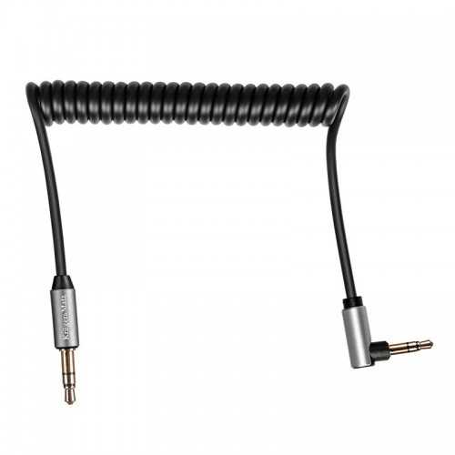 Cablu Jack 3.5 mm tata la 90 grade - tata 1m BASIC Kruger&Matz