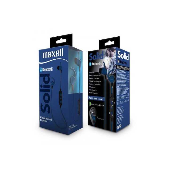Casti Bluetooth Maxell BT100 STEREO albastru