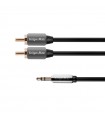 Cablu STEREO Jack 3.5 mm la 2x RCA 1.8m Profesional Kruger&Matz