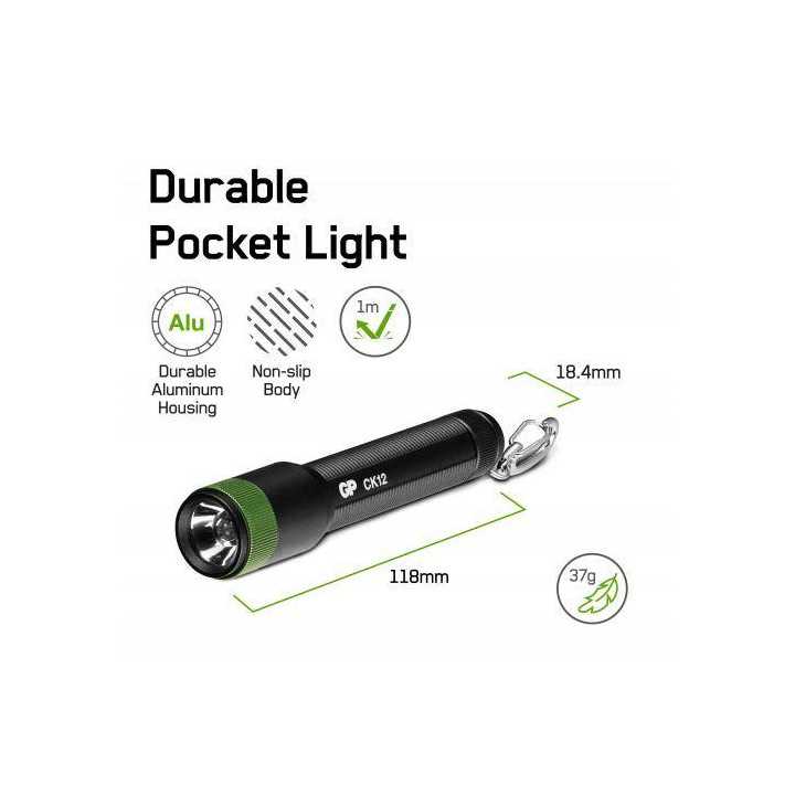 Lanterna LED tip breloc GP CK12 20lm 1x AAA