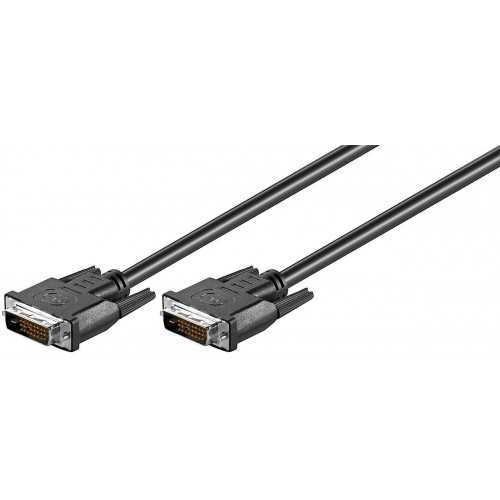 Cablu DVI 24+1p tata - DVI 24+1p tata 0.5m Dual-Link Full HD 1080p 1920x1080 WQXGA 2560x1600 Goobay
