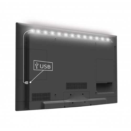 Banda LED USB pentru televizor 90cm 88lm 6500K lumina rece Konig