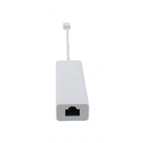 Adaptor retea +hub USB Type C la Gigabit Ethernet si 3x USB3.0 Well