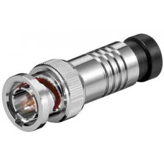 Mufa conector BNC tata cu compresie cablu 7mm Well