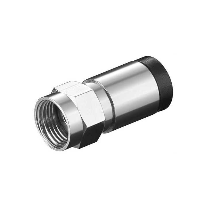 Mufa conector F tata cu compresie pentru cabluri cu diametrul exterior de 7mm Well