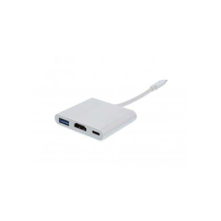 Adaptor USB Type C 3.1 - HDMI +USB 3.0 +USB Type C +PD Well