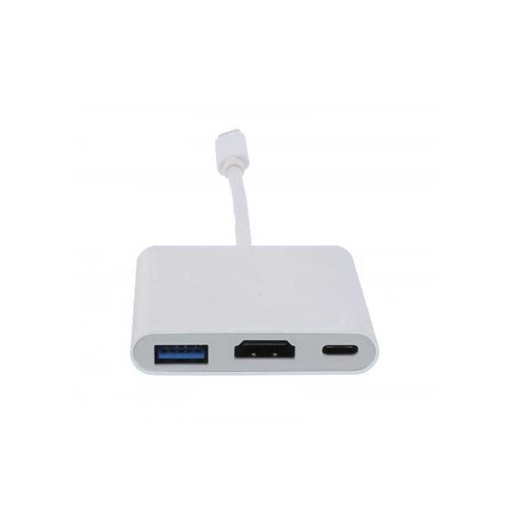 Adaptor USB Type C 3.1 - HDMI +USB 3.0 +USB Type C +PD Well