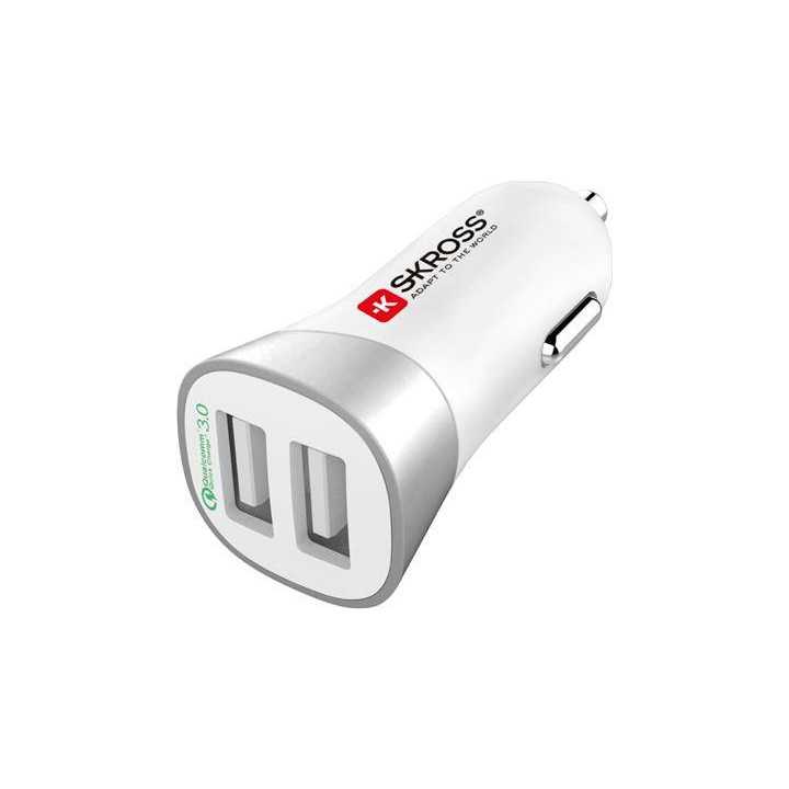 Incarcator auto 12-24V 2x USB Quick Charge 3.0 QC3.0 Skross