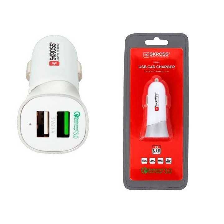 Incarcator auto 12-24V 2x USB Quick Charge 3.0 QC3.0 Skross