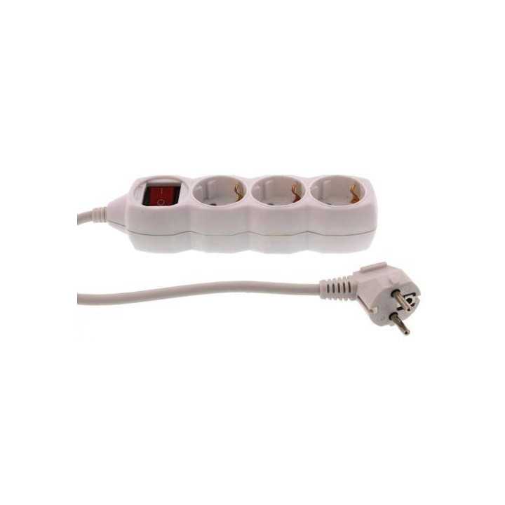 Prelungitor 3 cai 1.5m cu intrerupator 3500W 16A 3xG1.5mmp Well