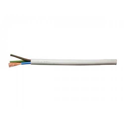 Cablu electric MYYM H05VV-F cupru 3x1.5mm alb rotund 3500W 16A
