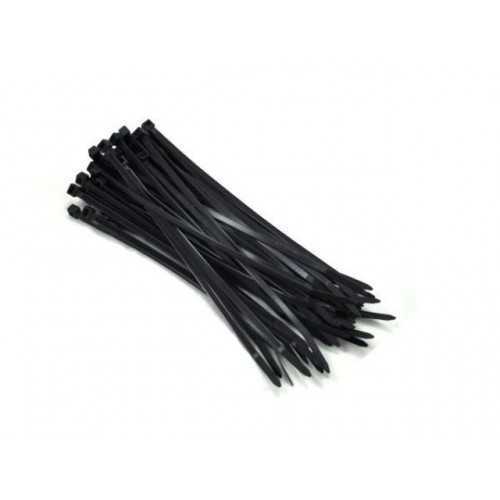 Coliere plastic fasete legatura UV rezistente negre 3.6x300mm PROLINE