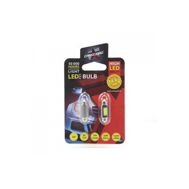 LED Sofit Plafoniera numar 36mm 12V 3W 150lm set 2buc CLD018 Carguard
