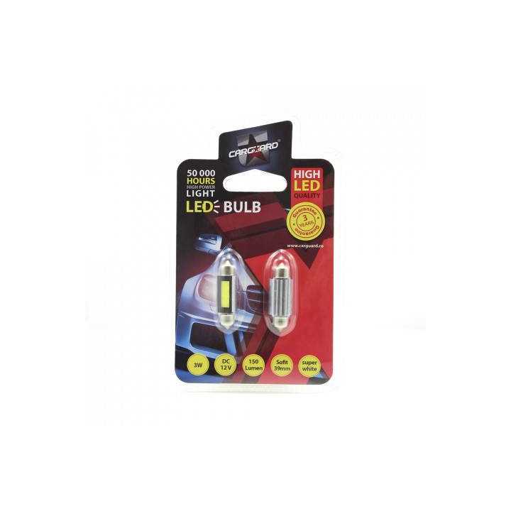 LED Sofit Plafoniera numar 39mm 12V 3W 150lm set 2buc CLD019 Carguard