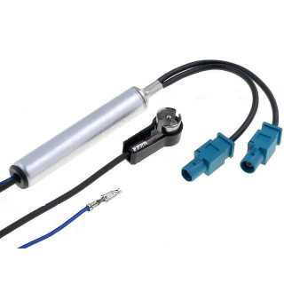 Separator antena radio auto FAKRA x2 ISO in unghi 90 grade tata 4CarMedia