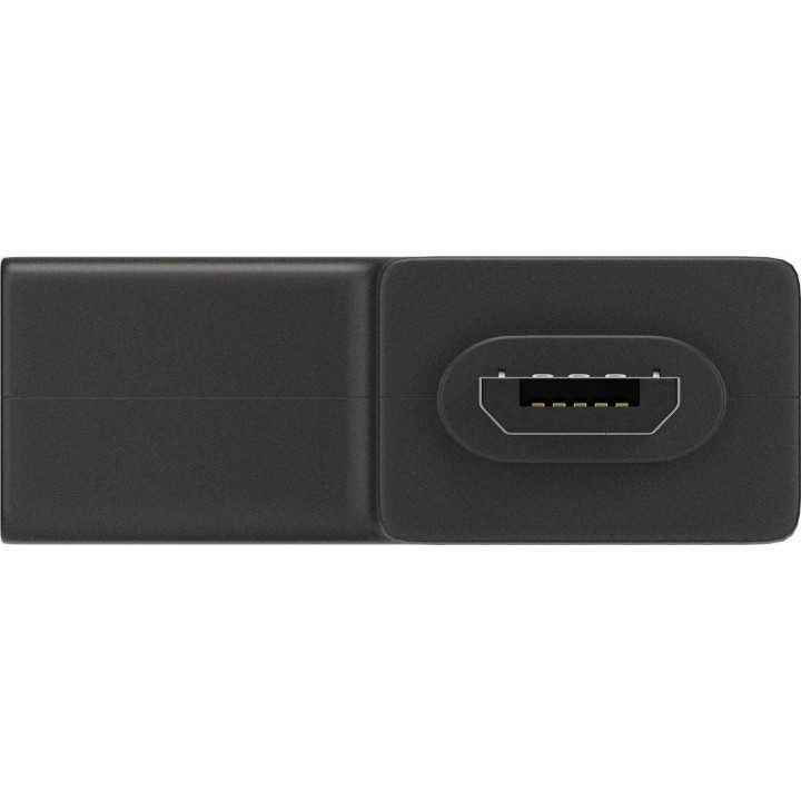Adaptor USB 3.0 A mama la micro USB tata +USB Type C tata negru Goobay