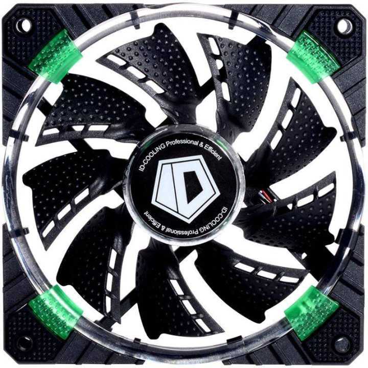 Ventilator ID-Cooling CF-12025-G 120mm 600-1600RPM Concentric Circular LED verde