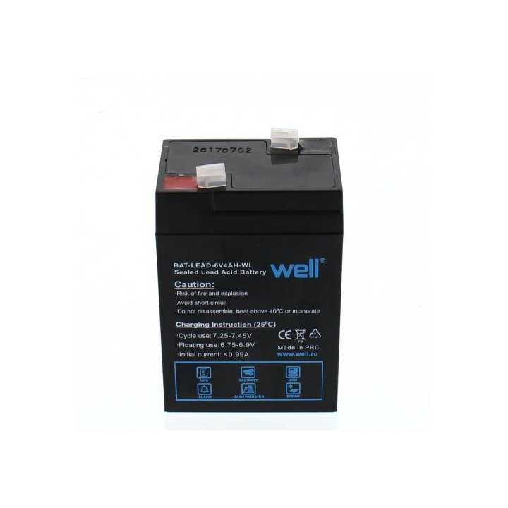 Acumulator 6V 4A PLUMB ACID WELL BAT-LEAD-6V4AH-WL