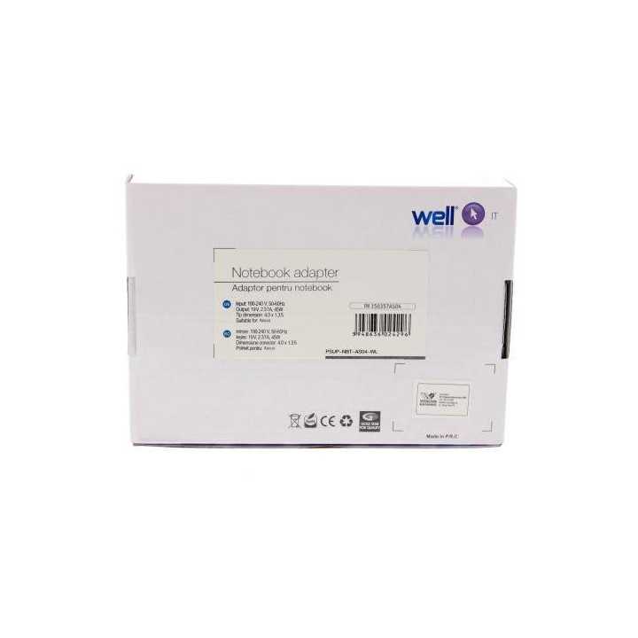Alimentator pentru laptop Asus 19V 2.37A 45W mufa 4.0x1.35mm Well