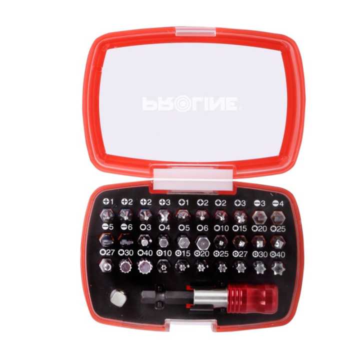 Set varfuri 32 piese din oțel S2 de înaltă calitate PROLINE