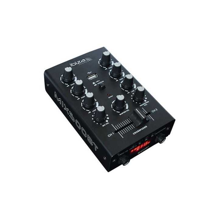 MIXER 2 canale cu BLUETOOTH si USB ibiza