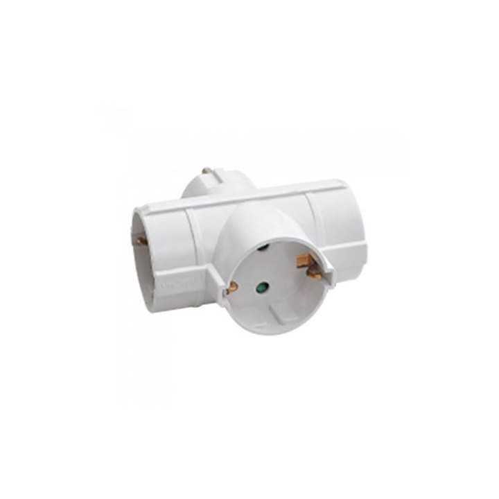 Adaptor distribuitor 3 prize SCHUKO 3x 16A MAX 3680W V-TAC