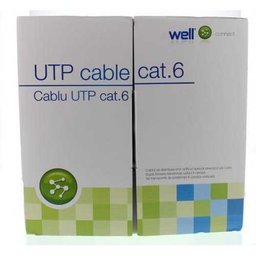 Cablu UTP CAT6 8 fire din cupru Well