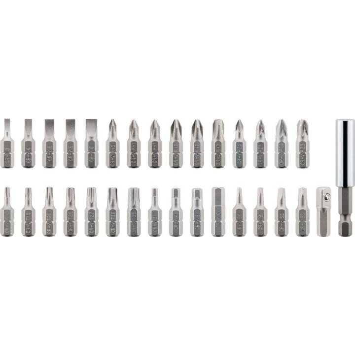 Set surubelnita cu 30biti si 9 tubulare CrV Goobay