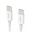 Cablu USB type C tata-tata 1m alb Orico BCU-10
