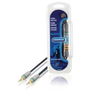 Cablu audio stereo OFC cupru Jack 3.5 mm tata-tata 2m Bandridge