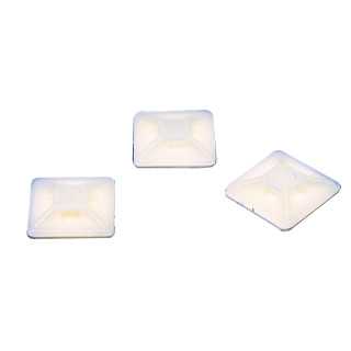 Baze pentru coliere de strangere cu baza 19x19mm autoadeziva pentru cabluri clema max 3.6mm FIXPART