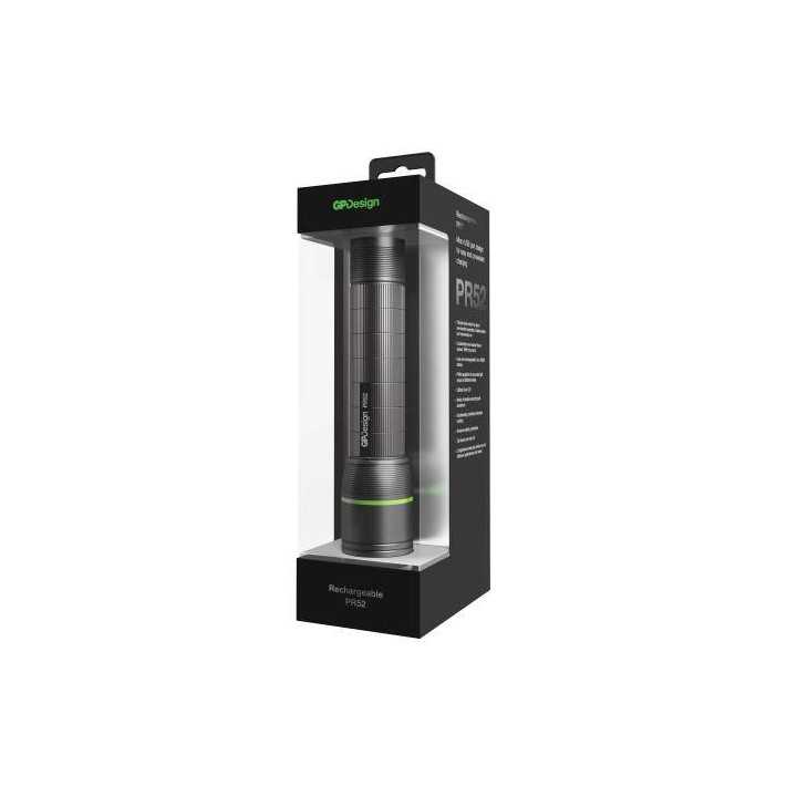 Lanterna semi-profesionala Multi Purpose Rech PR52 GP 450lm 6800cd LED Cree XP-G2 166x35mm Li-ion 18650 Micro USB